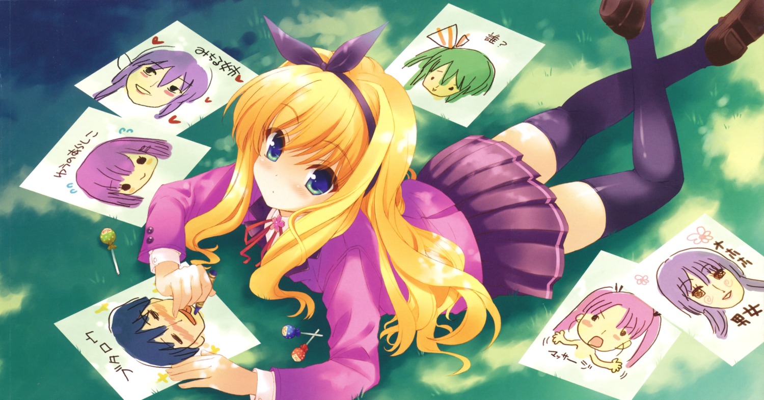 hayama_tatsukichi, hiiragi_noa, isurugi_mio, mamiya_yumi, mm!, sado_tarou, sakura_koharu, scanning_dust