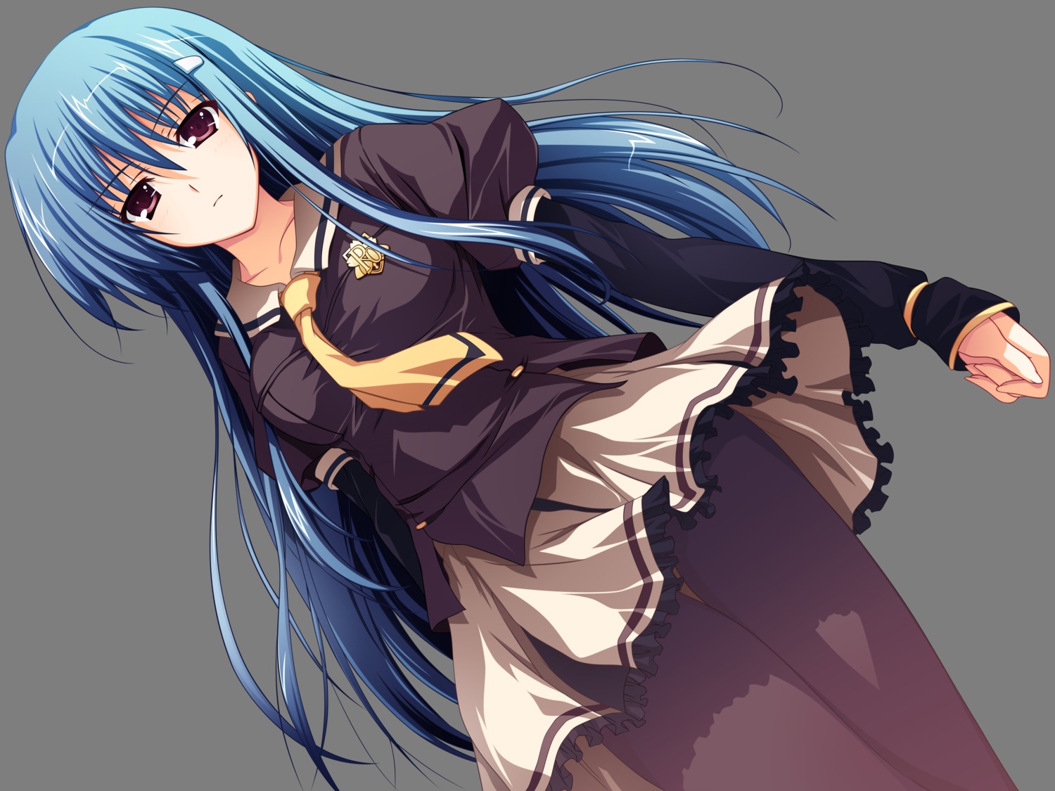 akatsuki_no_goei, kanzaki_moe, pantyhose, seifuku, syangrila, tomose_shunsaku, transparent_png, vector_trace