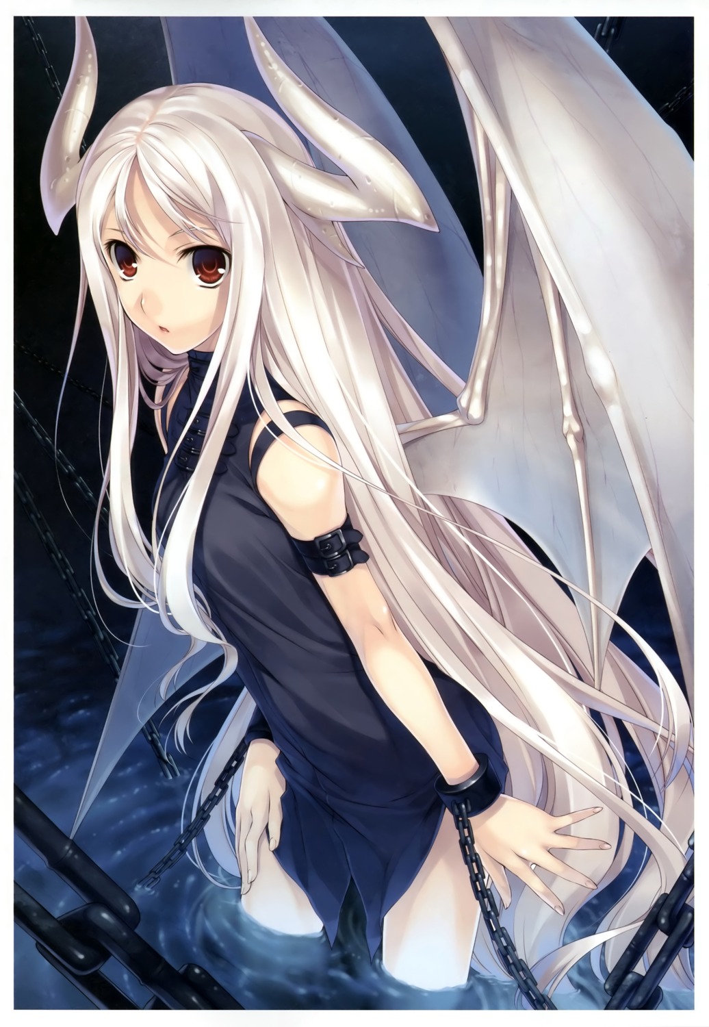 bondage, hagure_keg, horns, wings