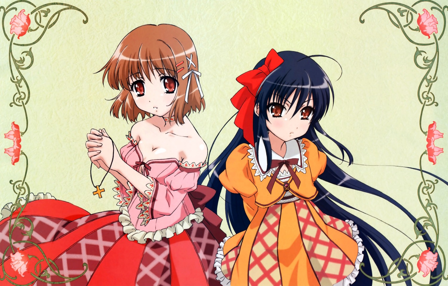cleavage, dress, nomura_fusako, shakugan_no_shana, shana, yoshida_kazumi