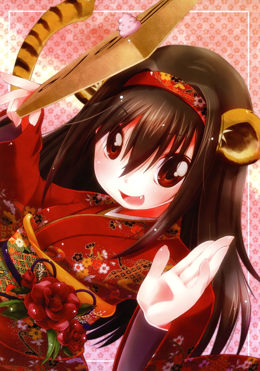 animal_ears, kimono, meltdown_comet, tail, yukiu_con