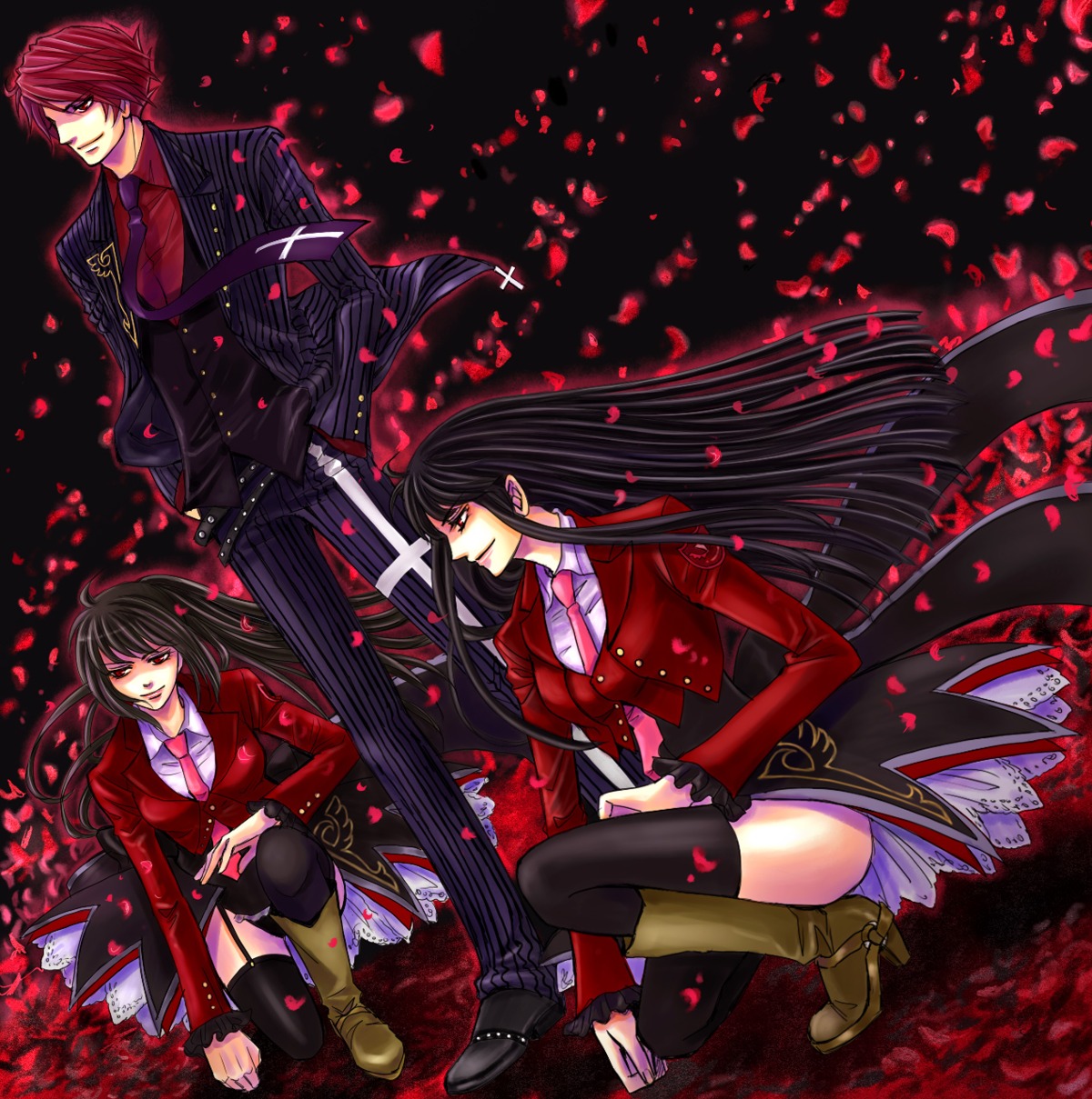belphegor, kaoru, lucifer, thighhighs, umineko_no_naku_koro_ni, ushiromiya_battler