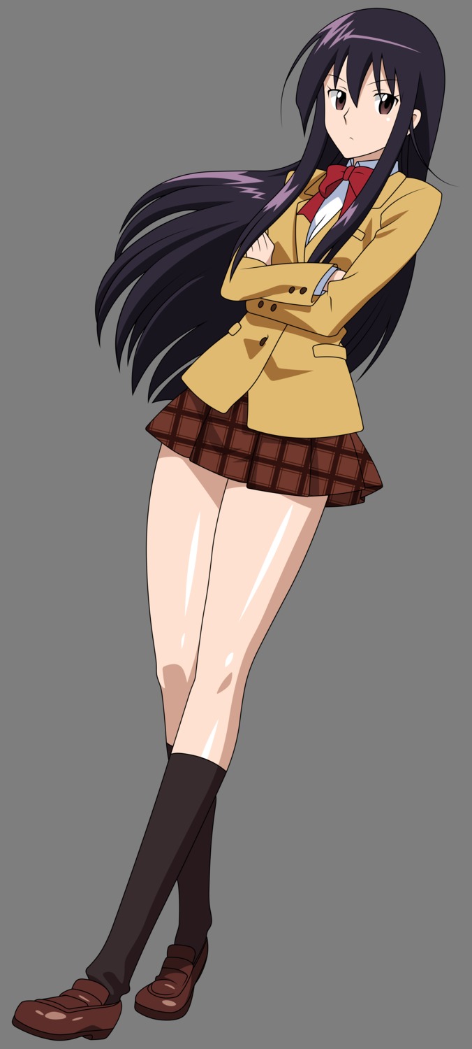amakusa_shino, seifuku, seitokai_yakuin_domo, transparent_png, vector_trace