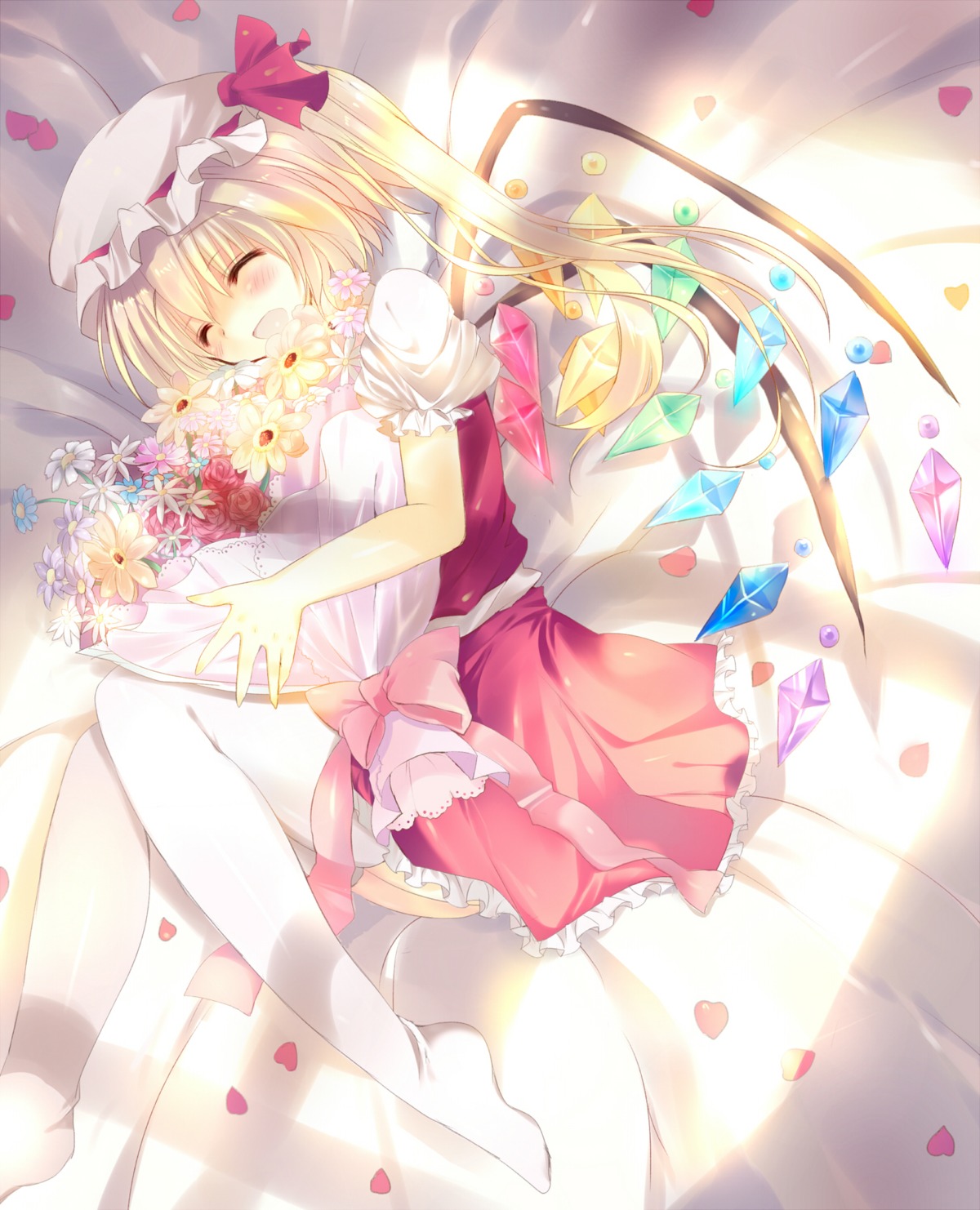 flandre_scarlet, kinoko, thighhighs, touhou