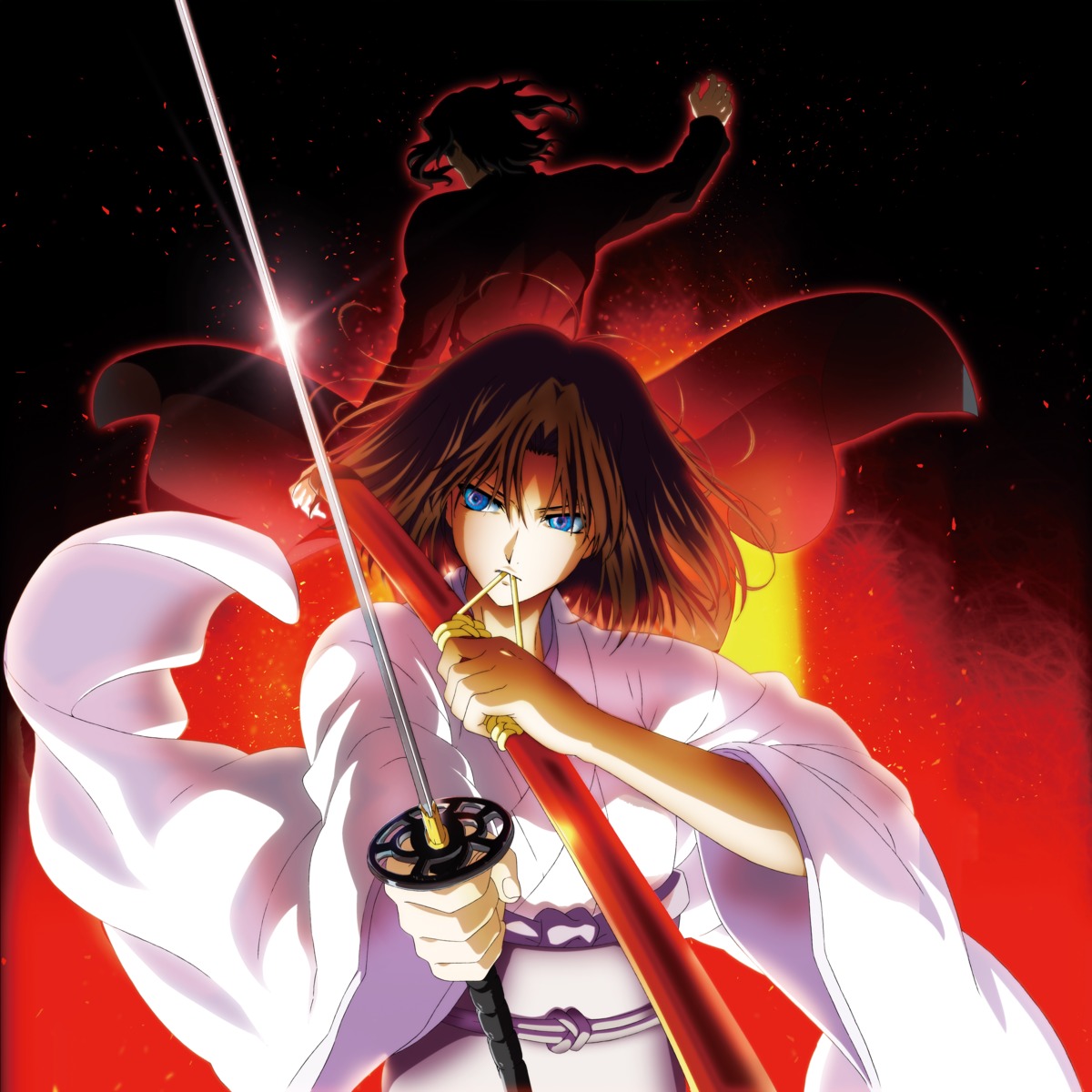 araya_souren, kara_no_kyoukai, kimono, ryougi_shiki, sword