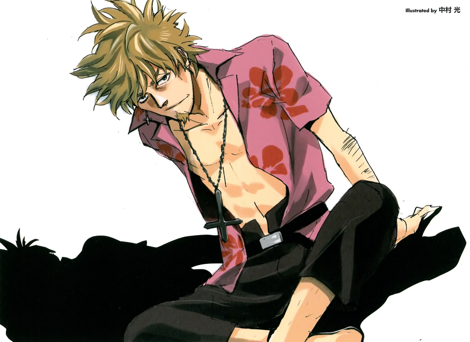 bakemonogatari, male, monogatari_(series), nakamura_hikaru, oshino_meme