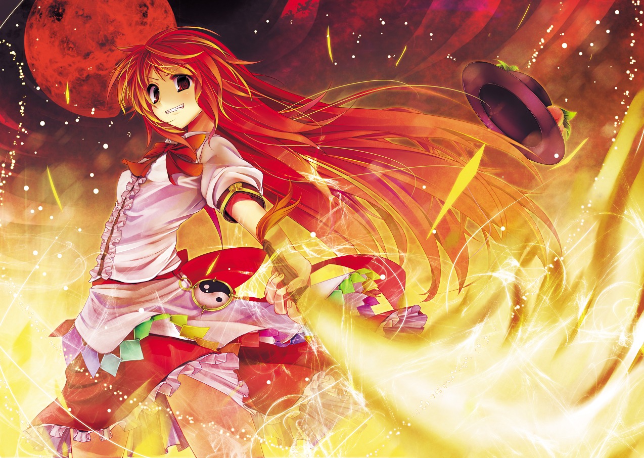 hinanawi_tenshi, scarlet_(studioscr), touhou