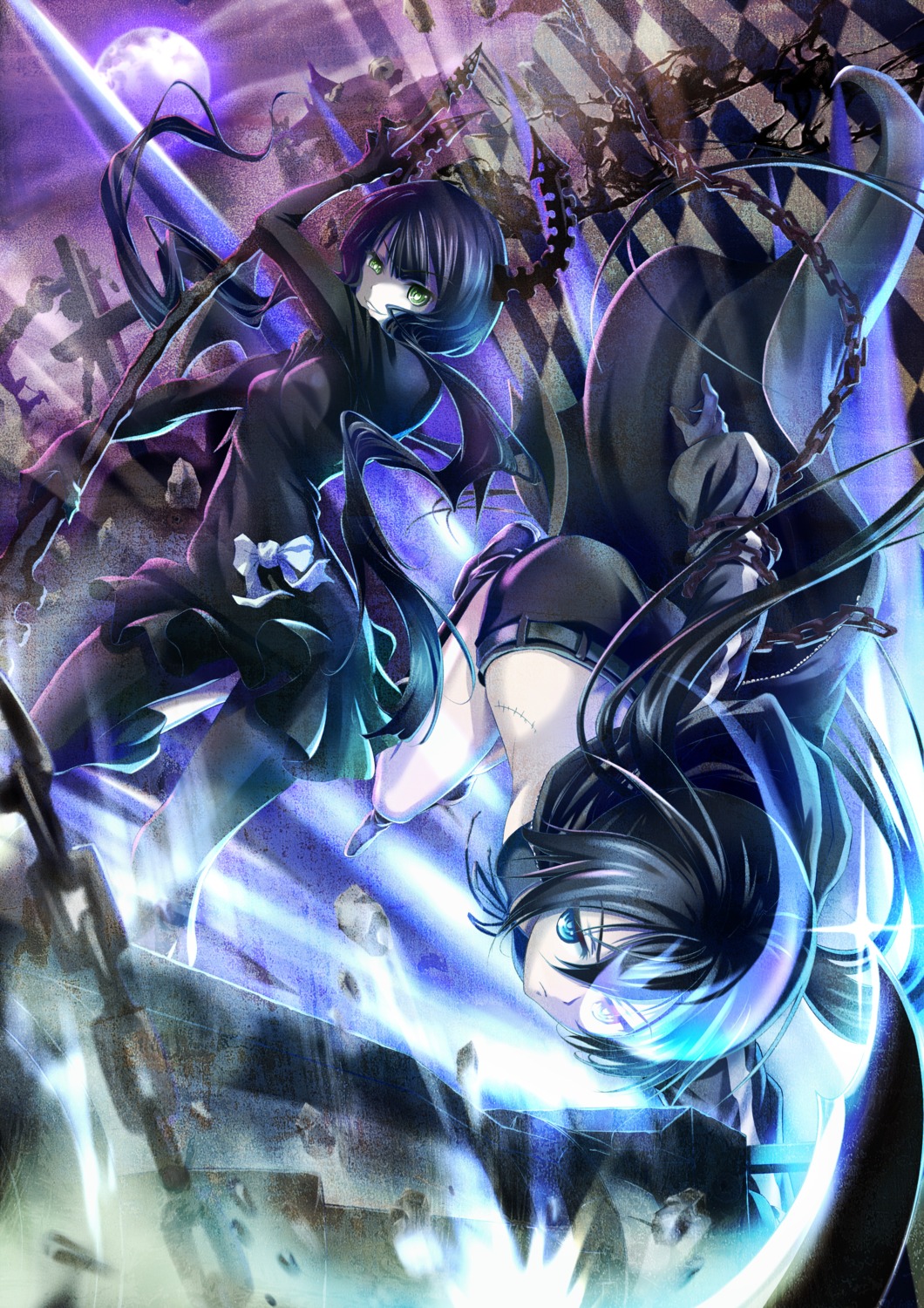 black_rock_shooter, black_rock_shooter_(character), dead_master, nisson, vocaloid