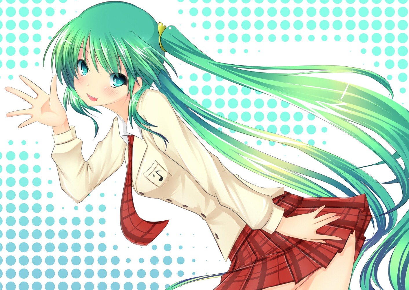 hatsune_miku, inu3, seifuku, vocaloid