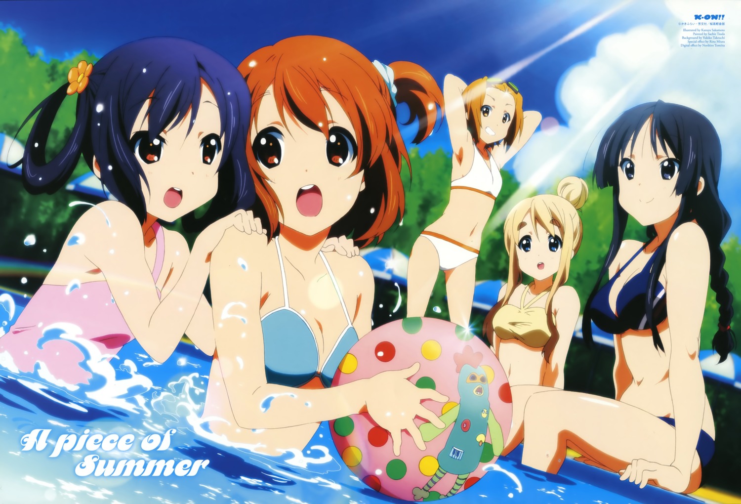 akiyama_mio, bikini, bikini_top, hirasawa_yui, k-on!, kotobuki_tsumugi, nakano_azusa, sakamoto_kazuya
