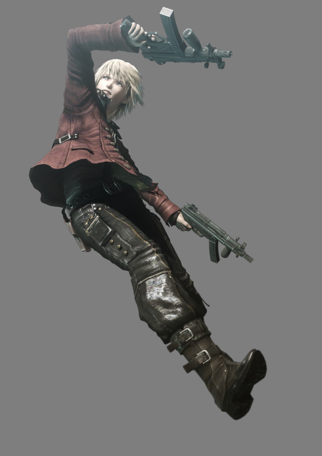 cg, gun, male, resonance_of_fate, transparent_png, zephyr_(resonance_of_fate)