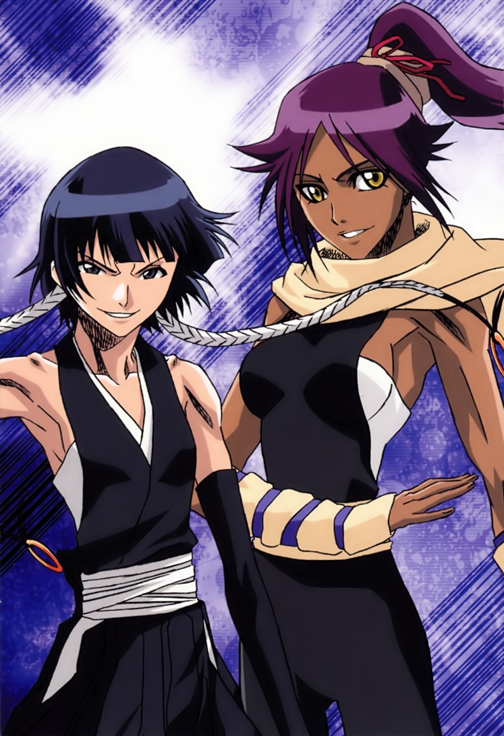 bleach, shihouin_yoruichi, sui-feng