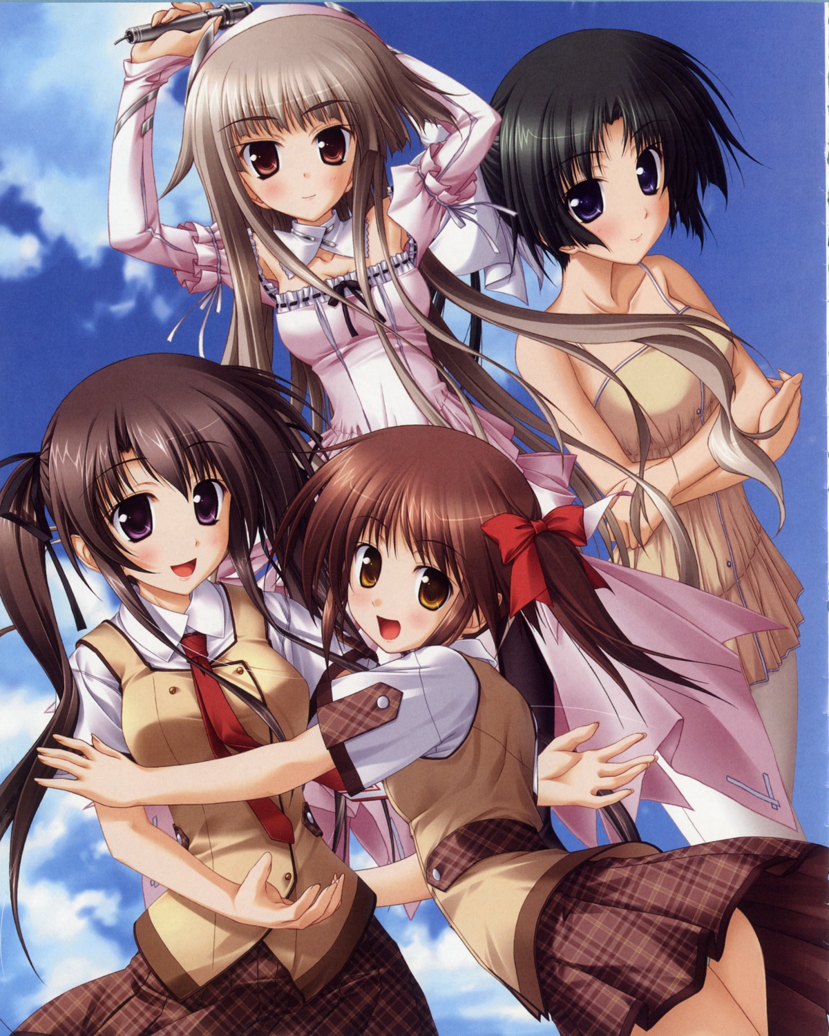 bleed_through, dress, natsu_ni_kanaderu_bokura_no_uta, pantsu, purple_software, seifuku, tsukimori_hiro