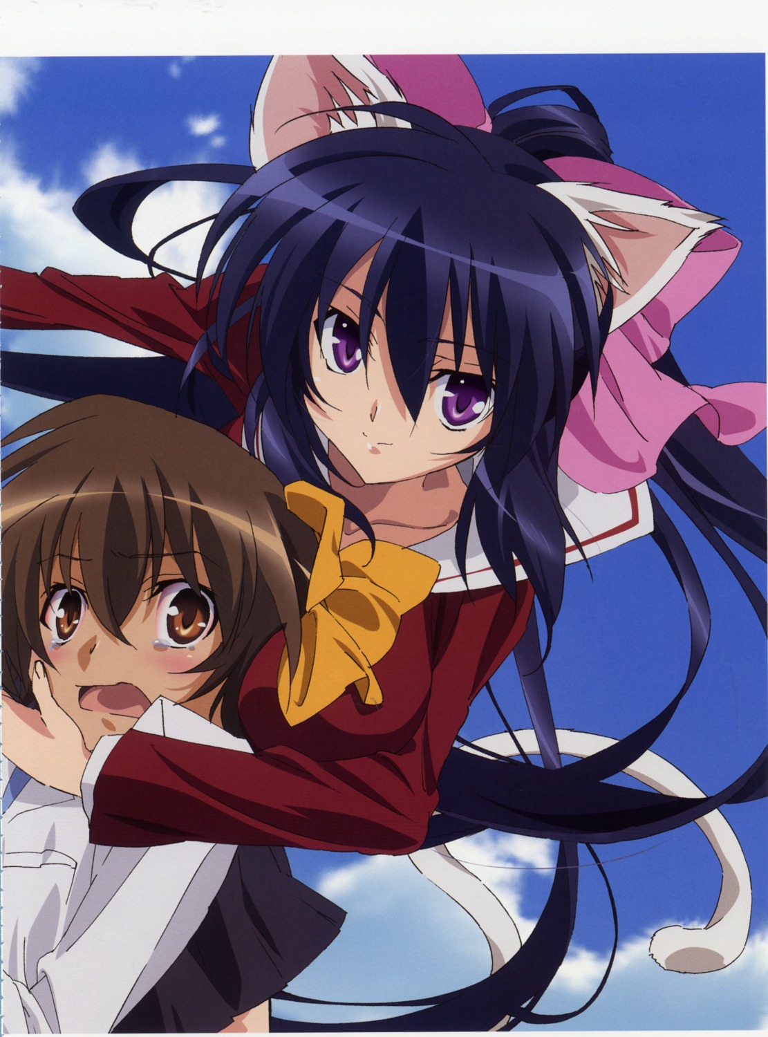 amakawa_yuuto, animal_ears, fixme, himari, nekomimi, omamori_himari, scanning_artifacts, seifuku