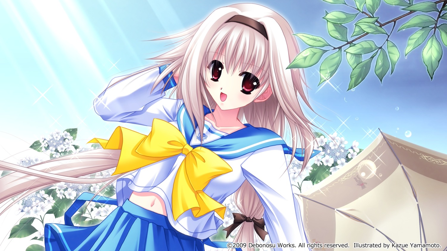 akizuki_koharu, debonosu, kagura_douchuuki, seifuku, wallpaper, yamamoto_kazue