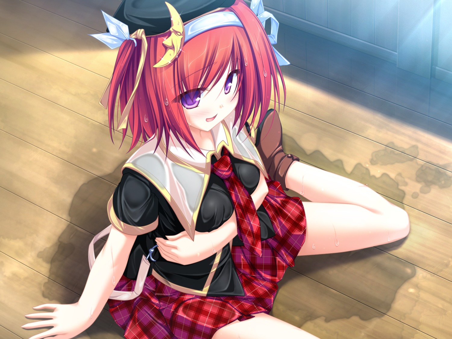 breast_hold, game_cg, see_through, seifuku, suzukaze_no_melt, tenmaso, tsubaki_nazuna, wet