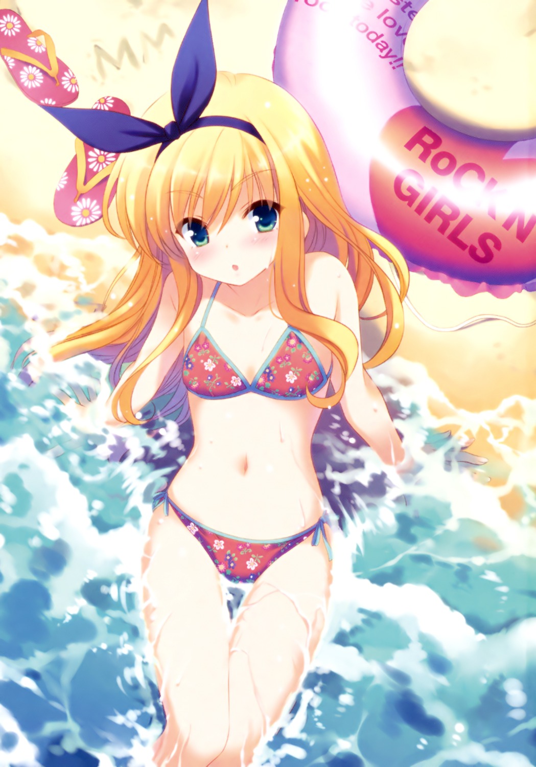 bikini, isurugi_mio, mm!, ohara_tometa, qp:flapper, swimsuits