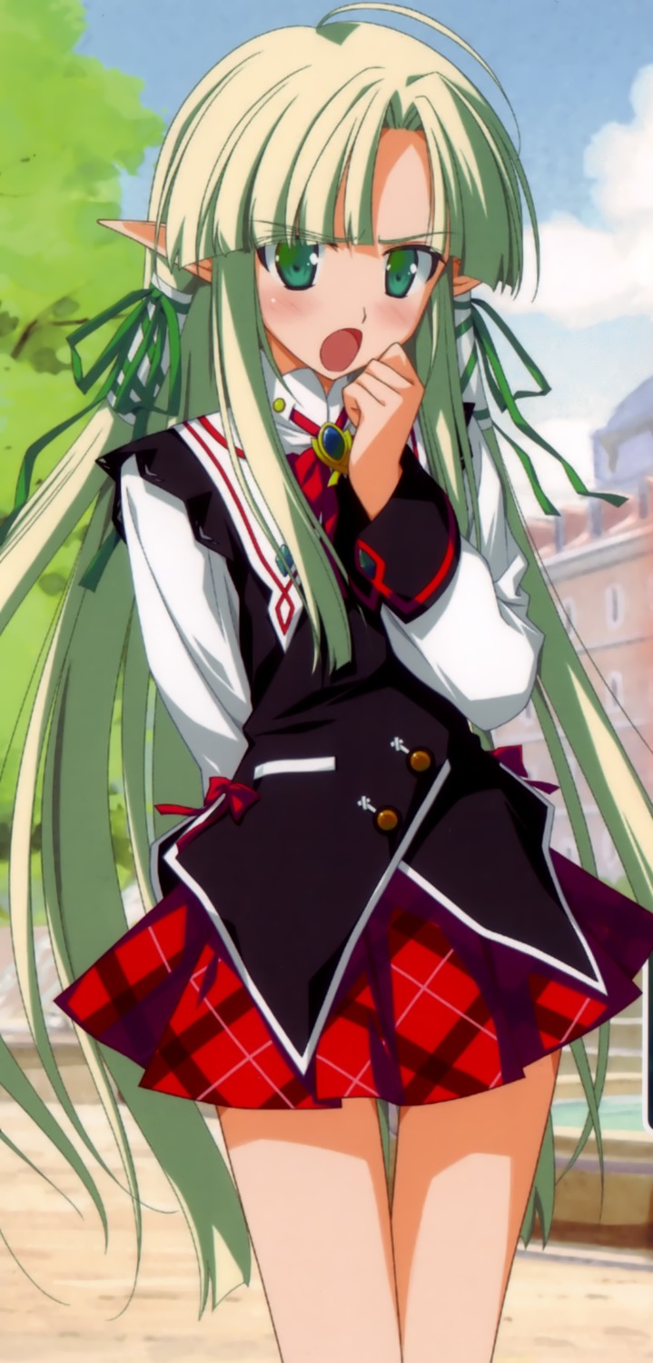 elf, favorite, pointy_ears, ruru_guno_janus_enfinus, seifuku, shida_kazuhiro, wiz_anniversary