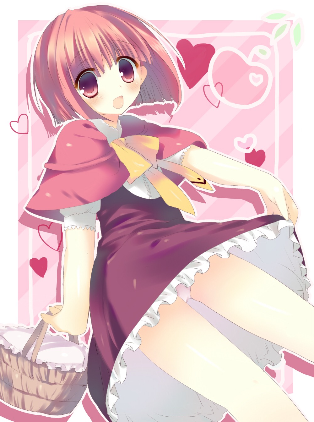 akai_ringo, dress, kinoko, ookami-san, pantsu