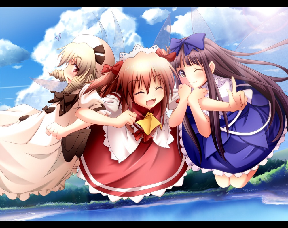 ayase_midori, luna_child, star_sapphire, sunny_milk, touhou