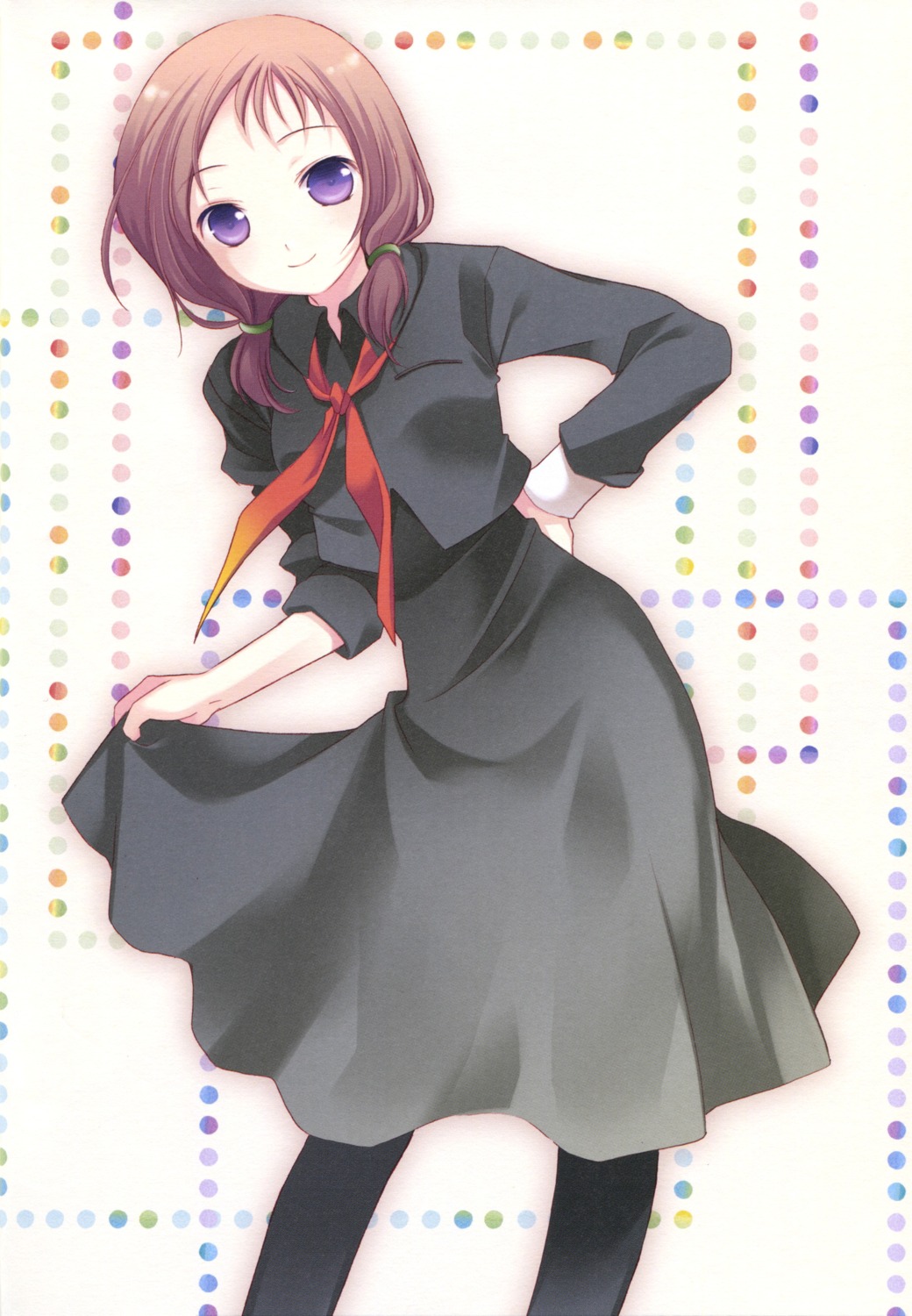 hakkaya, pantyhose, saki, screening, seifuku, takei_hisa, tokumi_yuiko