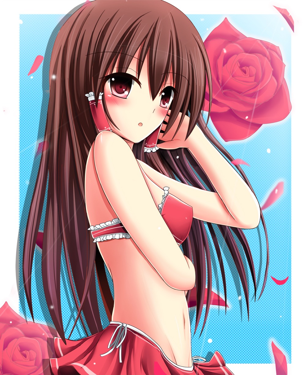 bikini_top, hakurei_reimu, swimsuits, touhou, yuzin