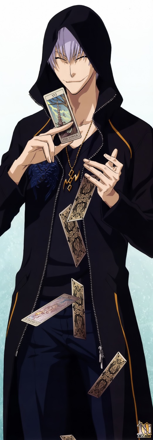 bleach, ichimaru_gin, male, stick_poster