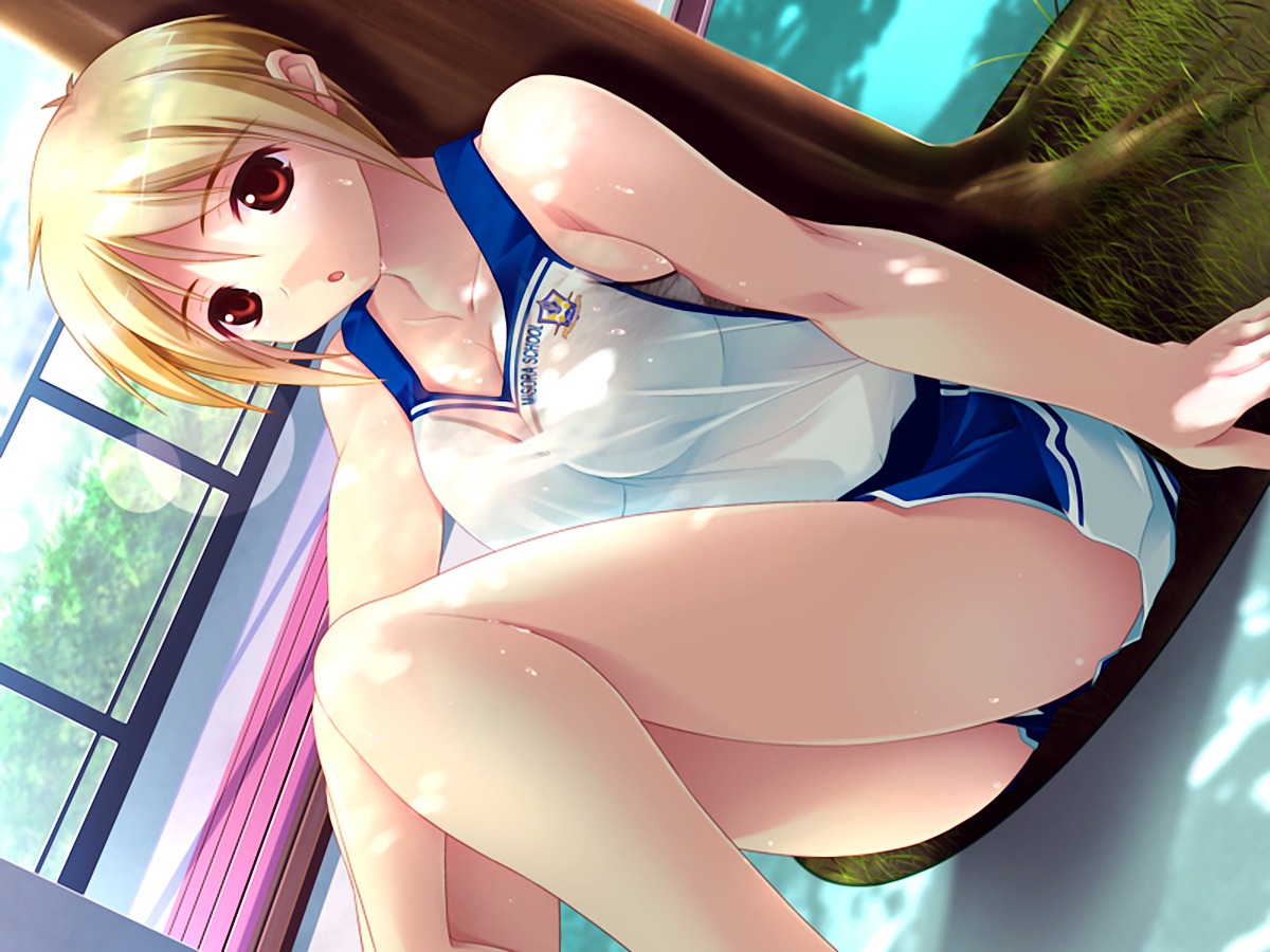 cleavage, futa_ane, gym_uniform, shinonome_kazuhiko