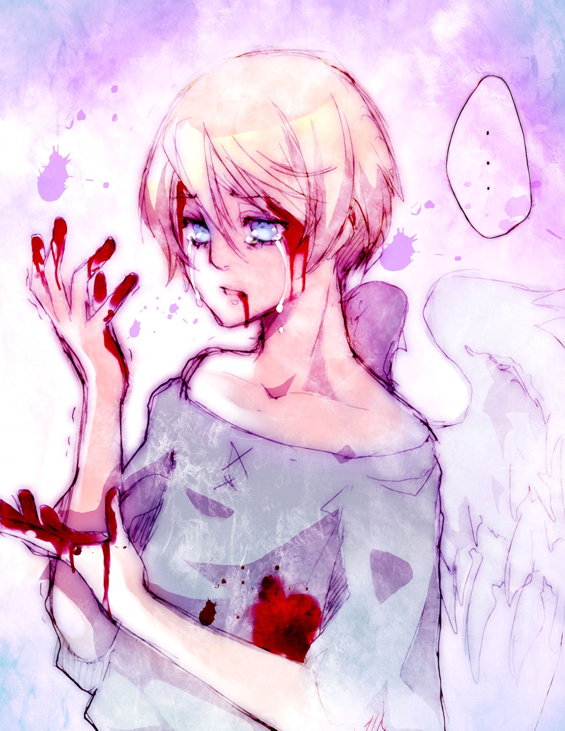 alois_trancy, blood, kuroshitsuji, male, wings, yaichino