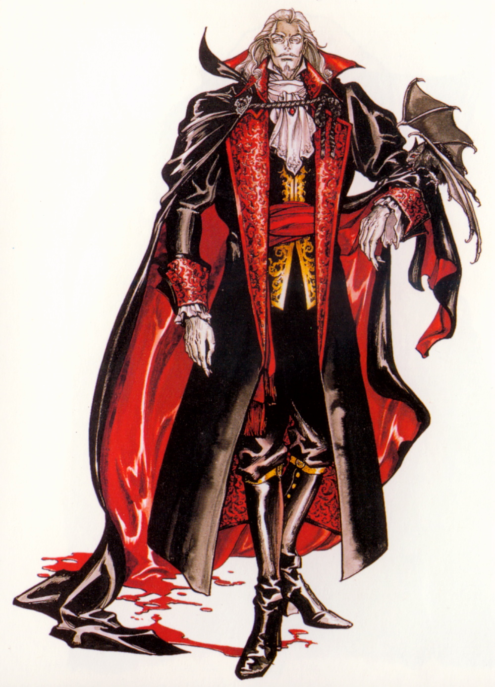 blood, castlevania, castlevania:_symphony_of_the_night, devil, dracula, kojima_ayami, konami, male