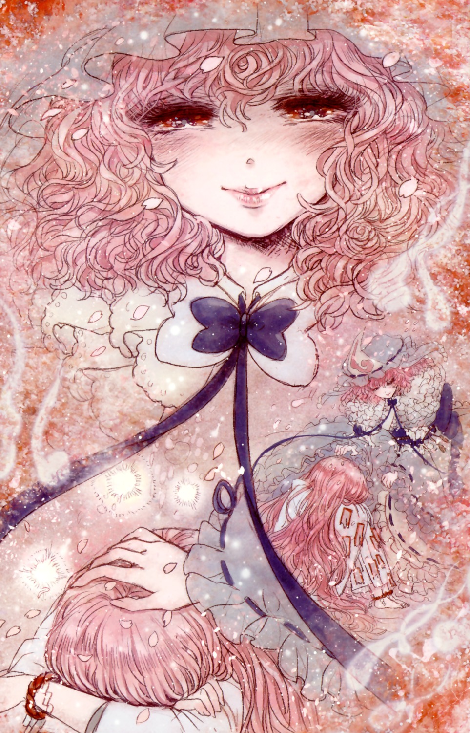 saigyouji_yuyuko, takatora, touhou, yayuyo