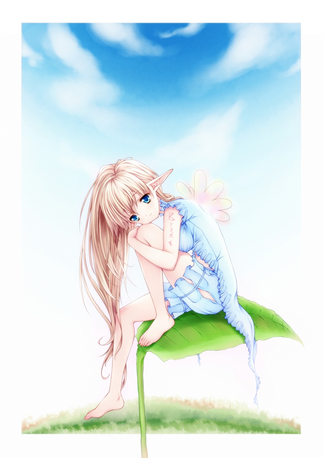 bloomers, fairy, pointy_ears, rayn, tattoo