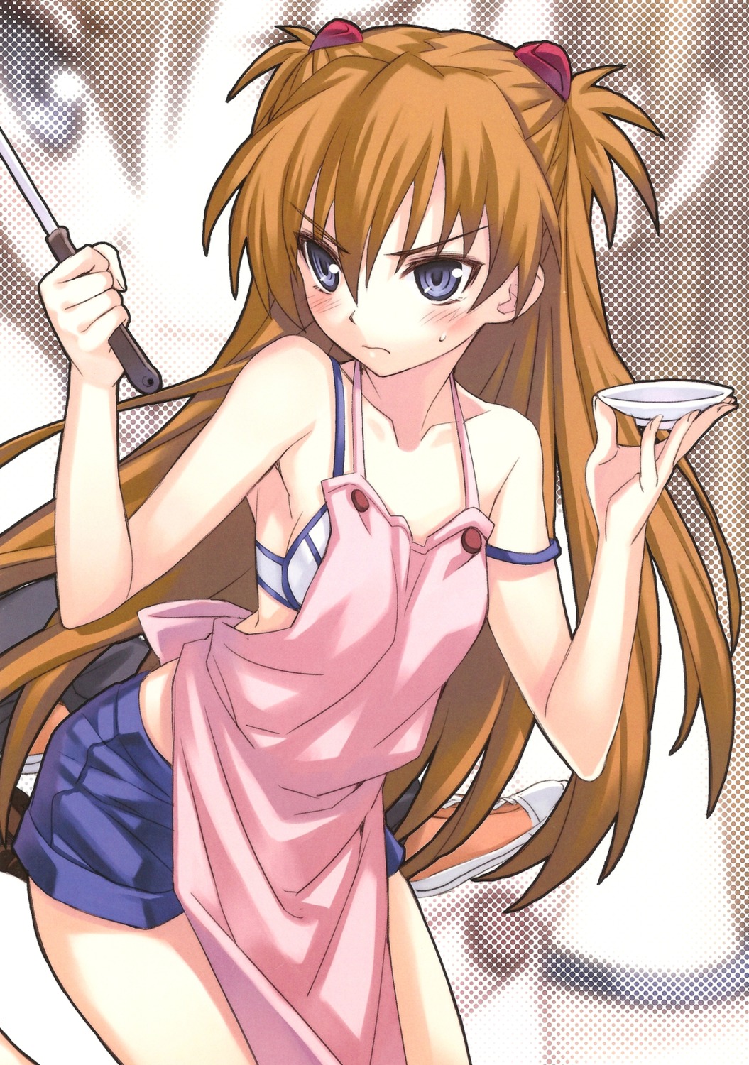 astro_creep, bra, matsuryuu, neon_genesis_evangelion, souryuu_asuka_langley