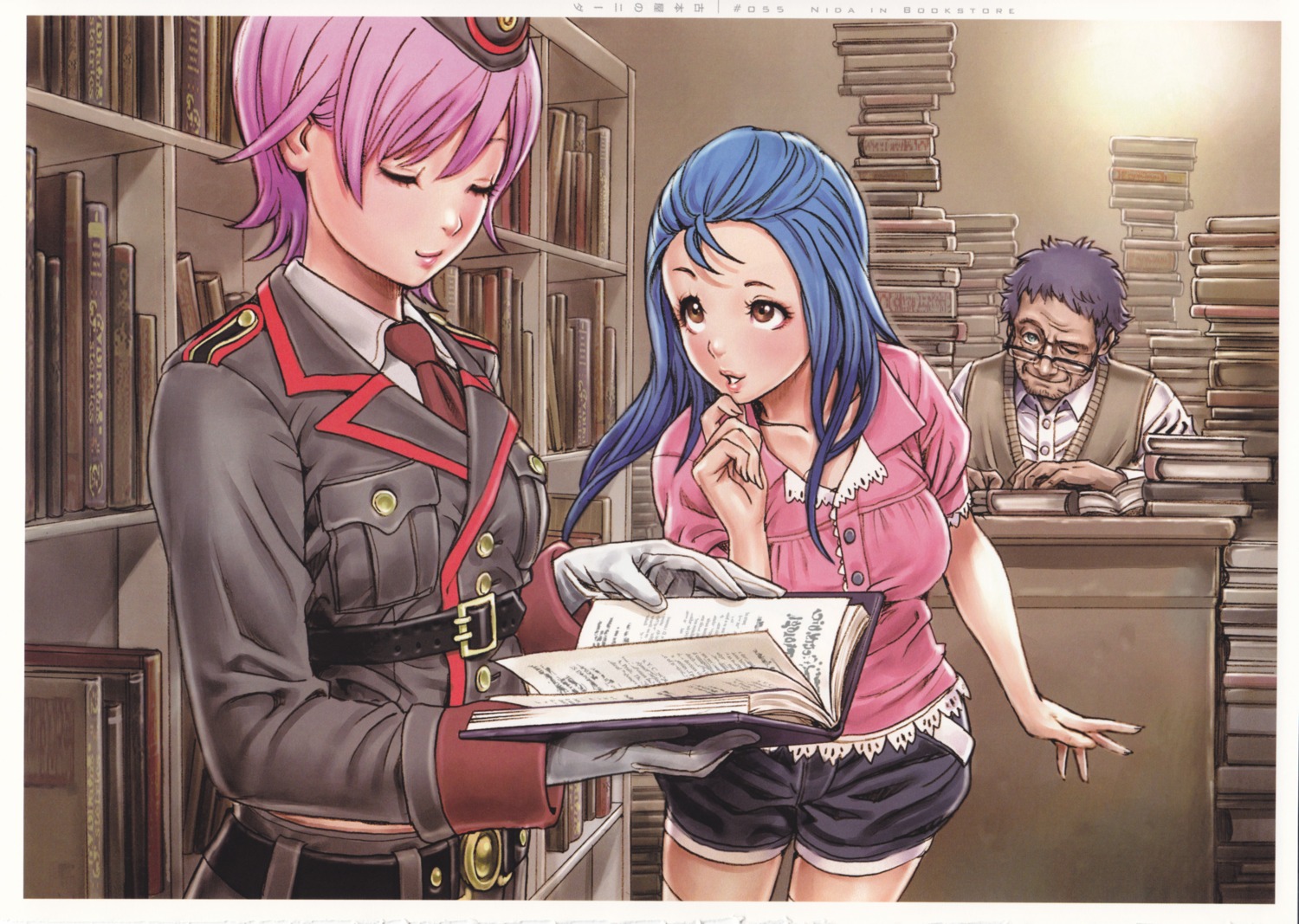 mishiro_akatsuki, nida_schuetlich, uniform, yamashita_shunya