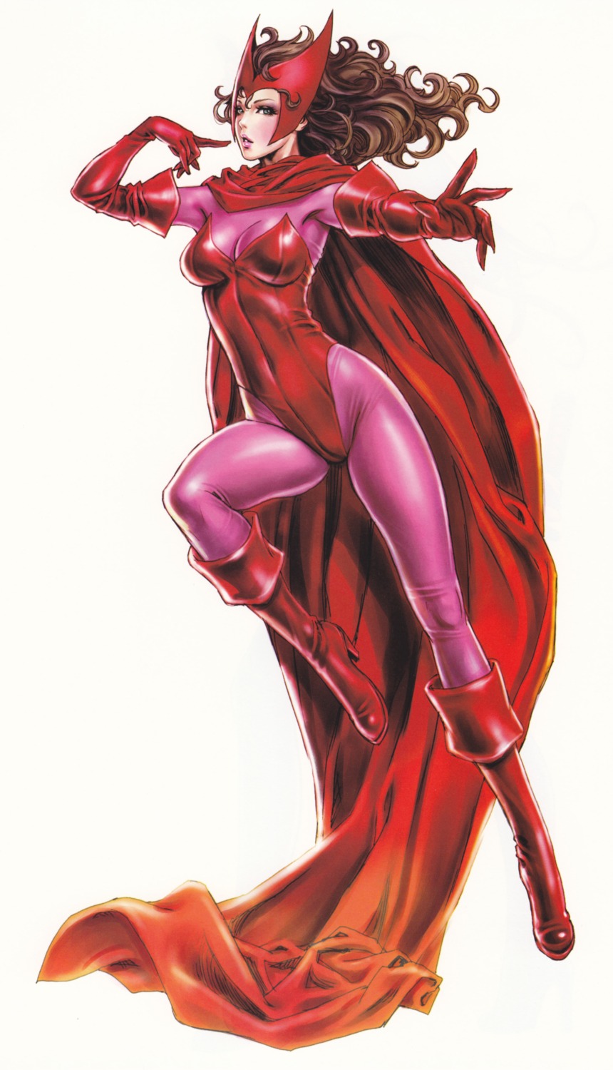 bodysuit, marvel, scarlet_witch, x-men, yamashita_shunya