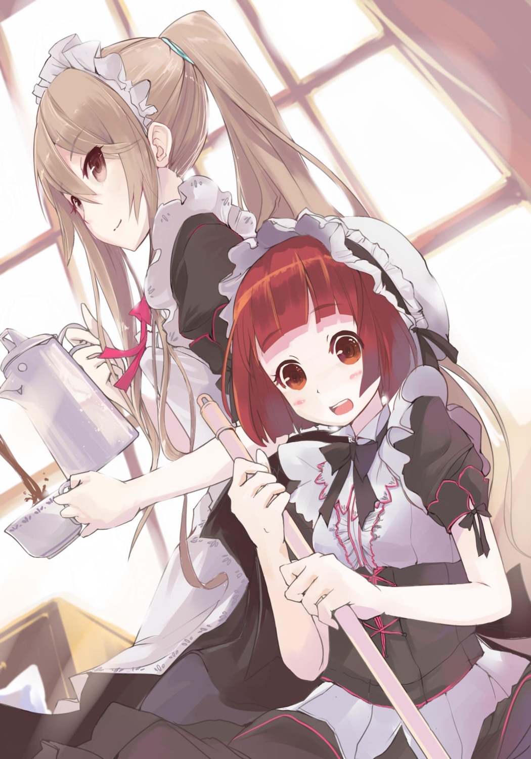 akai_ringo, chanchan, maid, ookami-san, ookami_ryouko