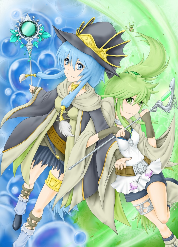 garter, gishki_ariel, usoutsuki, winda_priestess_of_gusto, yugioh