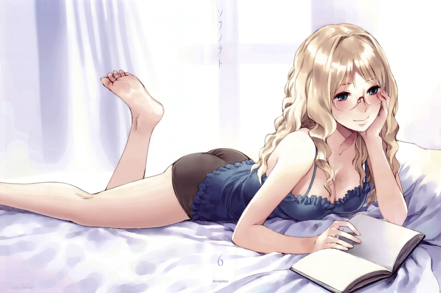 cleavage, disc_cover, feet, filicia_heideman, kishida_mel, lingerie, megane, pantsu, sora_no_woto