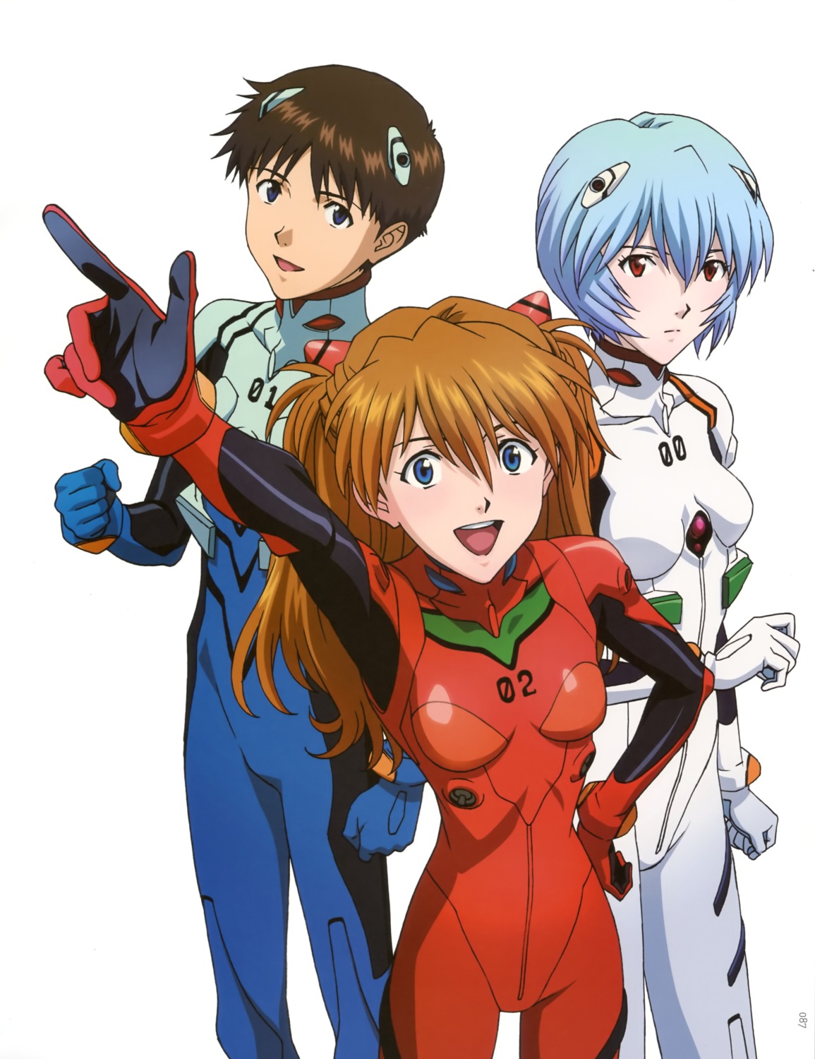ayanami_rei, bodysuit, ikari_shinji, matsubara_hidenori, neon_genesis_evangelion, souryuu_asuka_langley