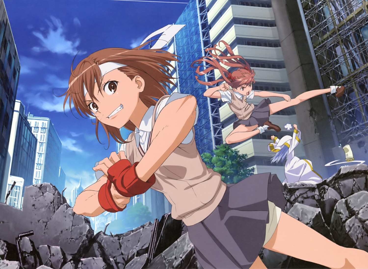 chiba_takahiro, cosplay, index, misaka_mikoto, seifuku, shirai_kuroko, toaru_kagaku_no_railgun, toaru_majutsu_no_index