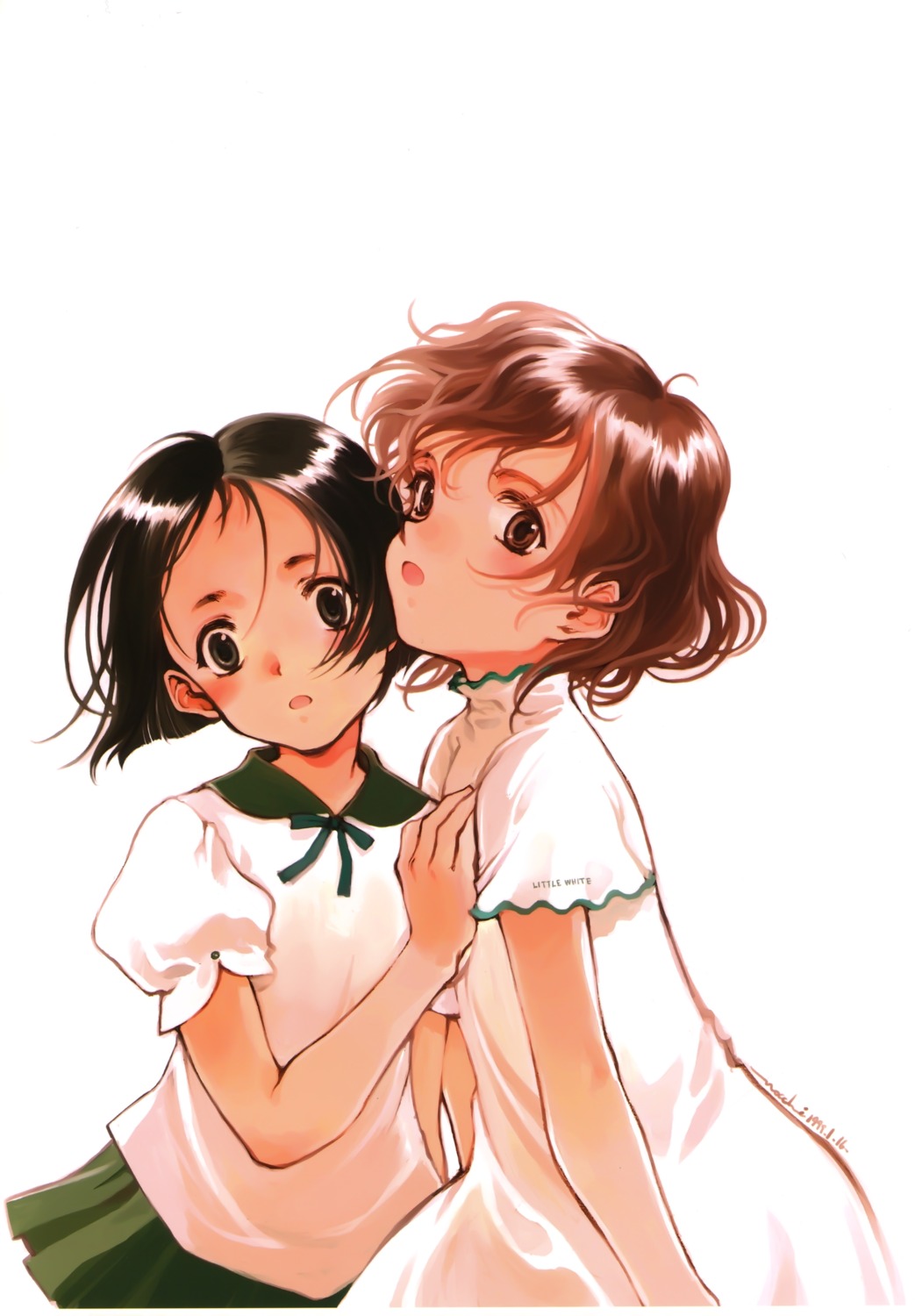 aida_megumi, dress, haruno_kotori, kita_e_white_illumination, oyari_ashito, seifuku