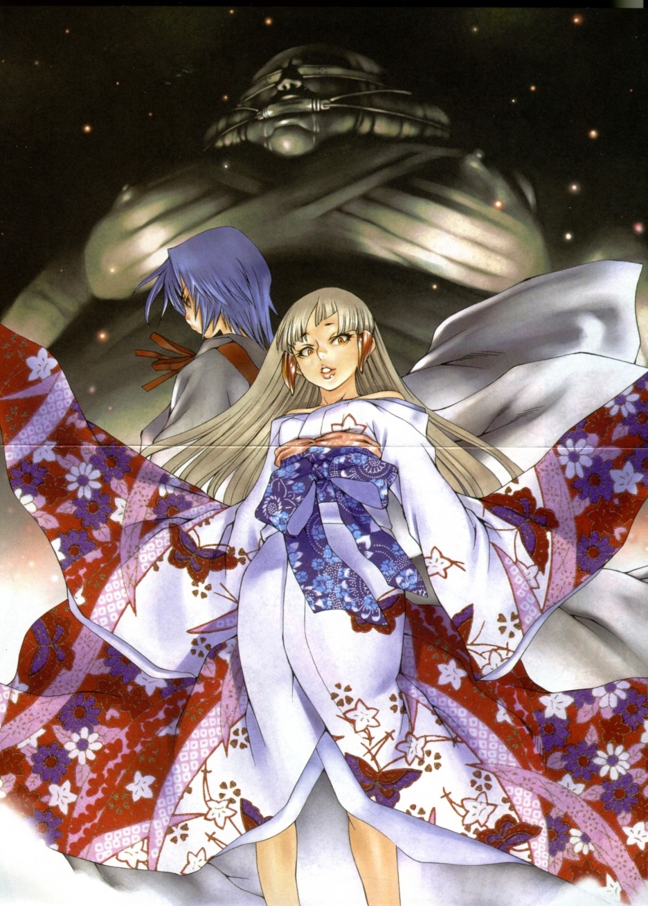 bandages, bondage, crease, fixme, gakura, horns, kimono, lady_fuura, master_hougen, sumita_kazasa, top_cow_productions, witchblade, witchblade_takeru