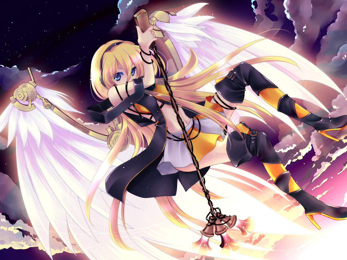 child-box, lily_(vocaloid), vocaloid, wings
