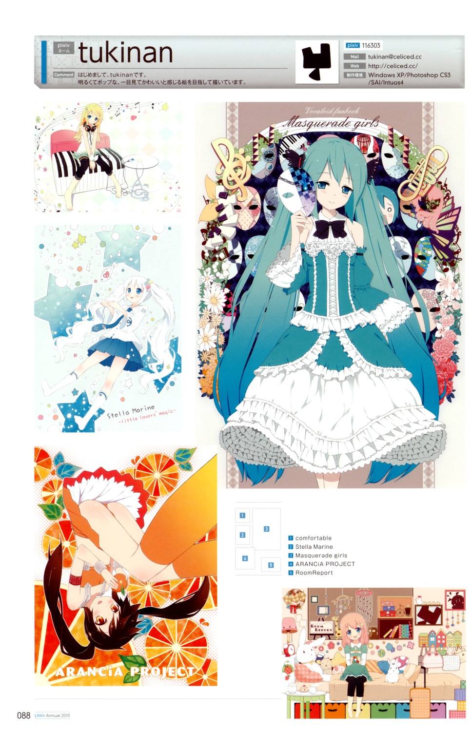 arancia, dress, hatsune_miku, kagamine_rin, tukinan, vocaloid