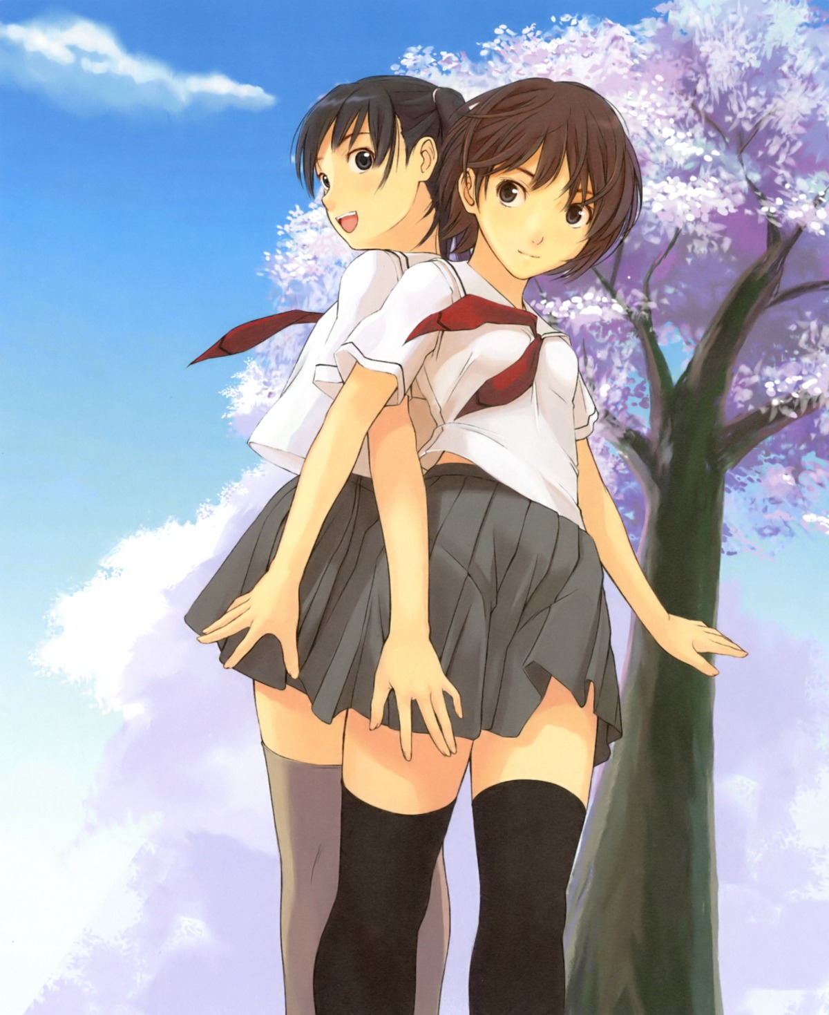 seifuku, takayama_kisai, thighhighs, true_love_story