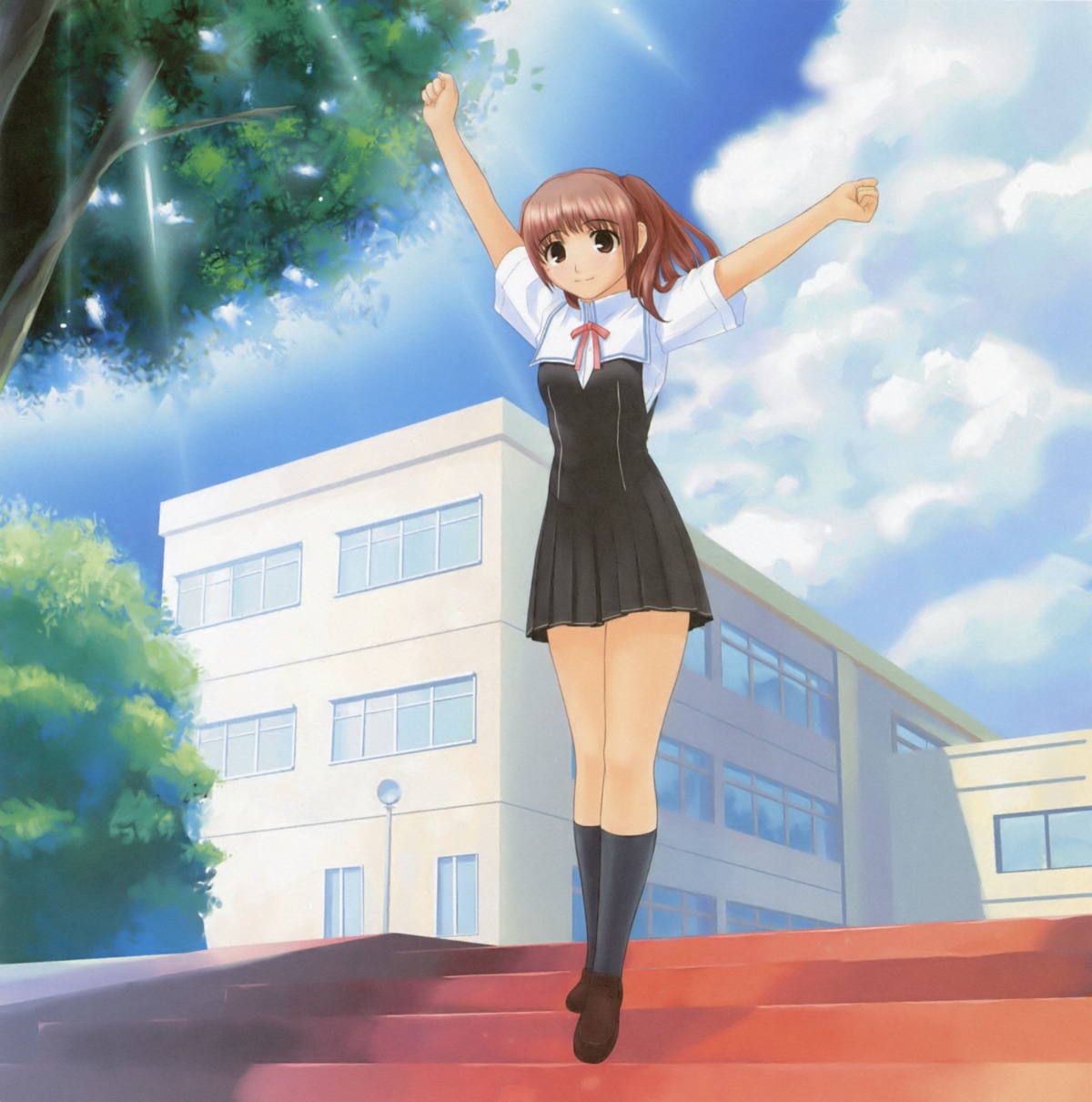 kusunose_hina, seifuku, takayama_kisai, true_love_story