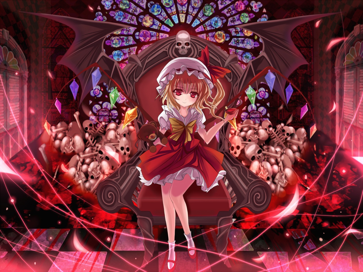 flandre_scarlet, marionette_(excle), touhou, wallpaper