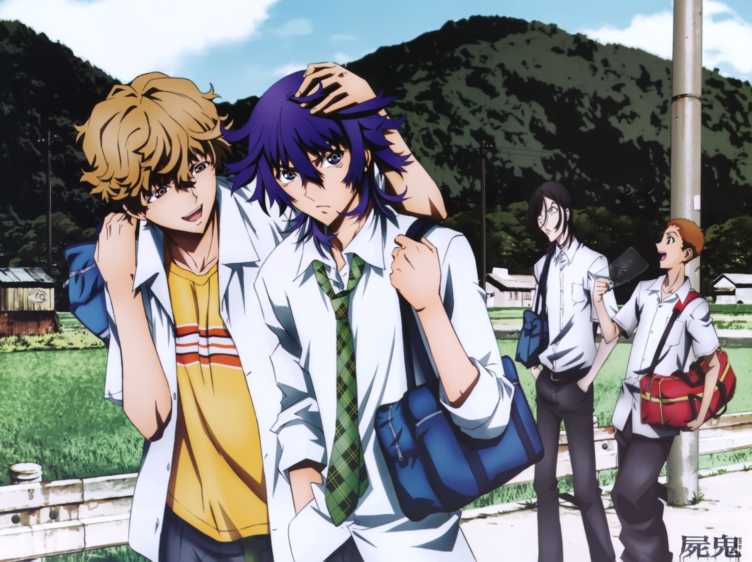 male, murasako_masao, mutou_tamotsu, mutou_tooru, seifuku, shiki, yuuki_natsuno