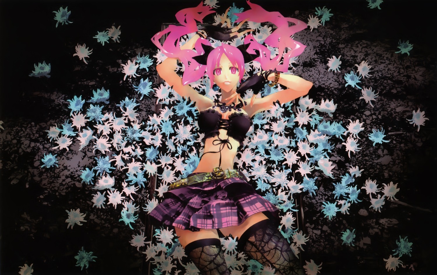 cleavage, fujisaki_ryuu, lolita_fashion, shiki, shimizu_megumi, thighhighs