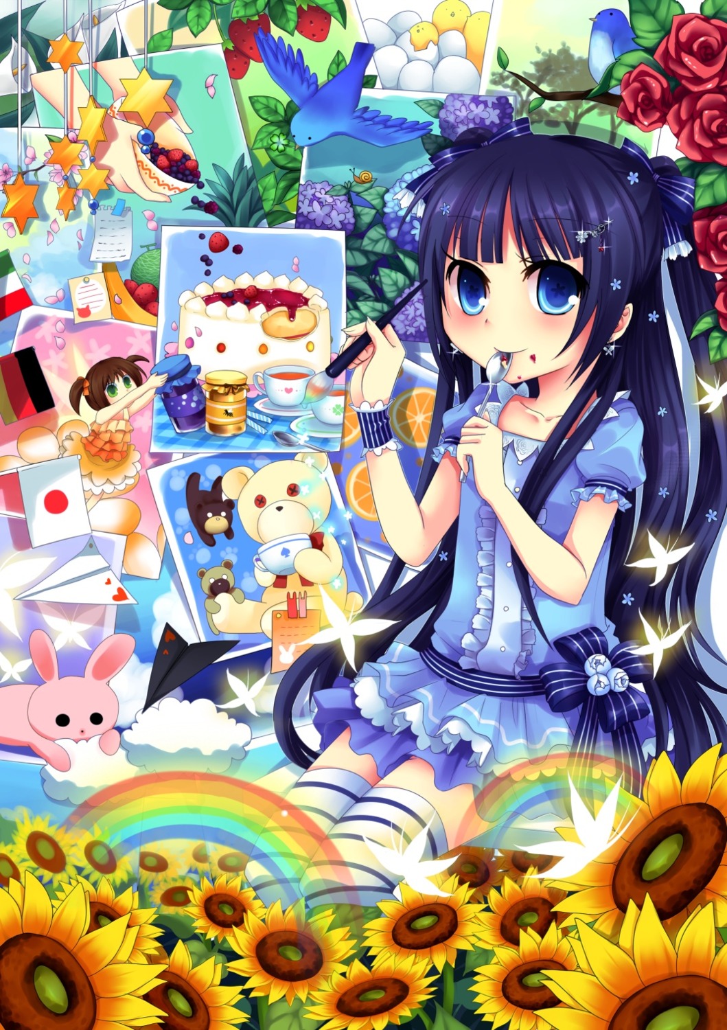 dress, kuro_tsumugi_kanae, thighhighs